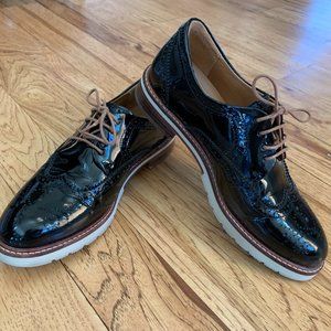 Samuel Hubbard black patent oxford